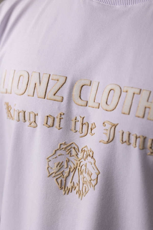 Camiseta Oversized Luxury Veludo - Branca