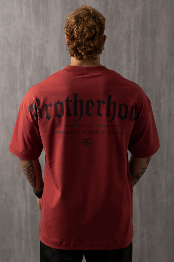 Camiseta Oversized Brotherhood - Vermelha