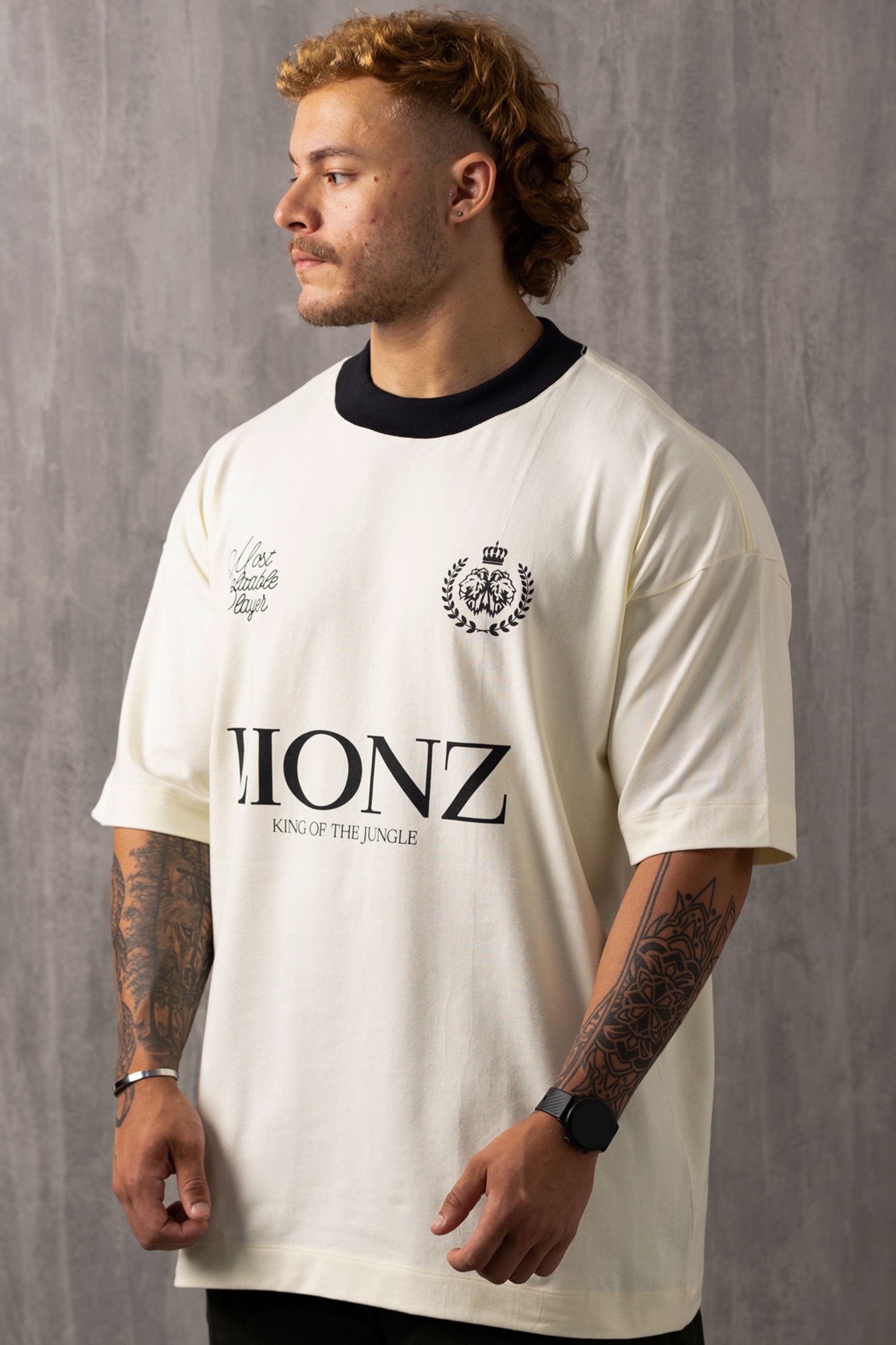 Camiseta Oversized Player - OffWhite&Black