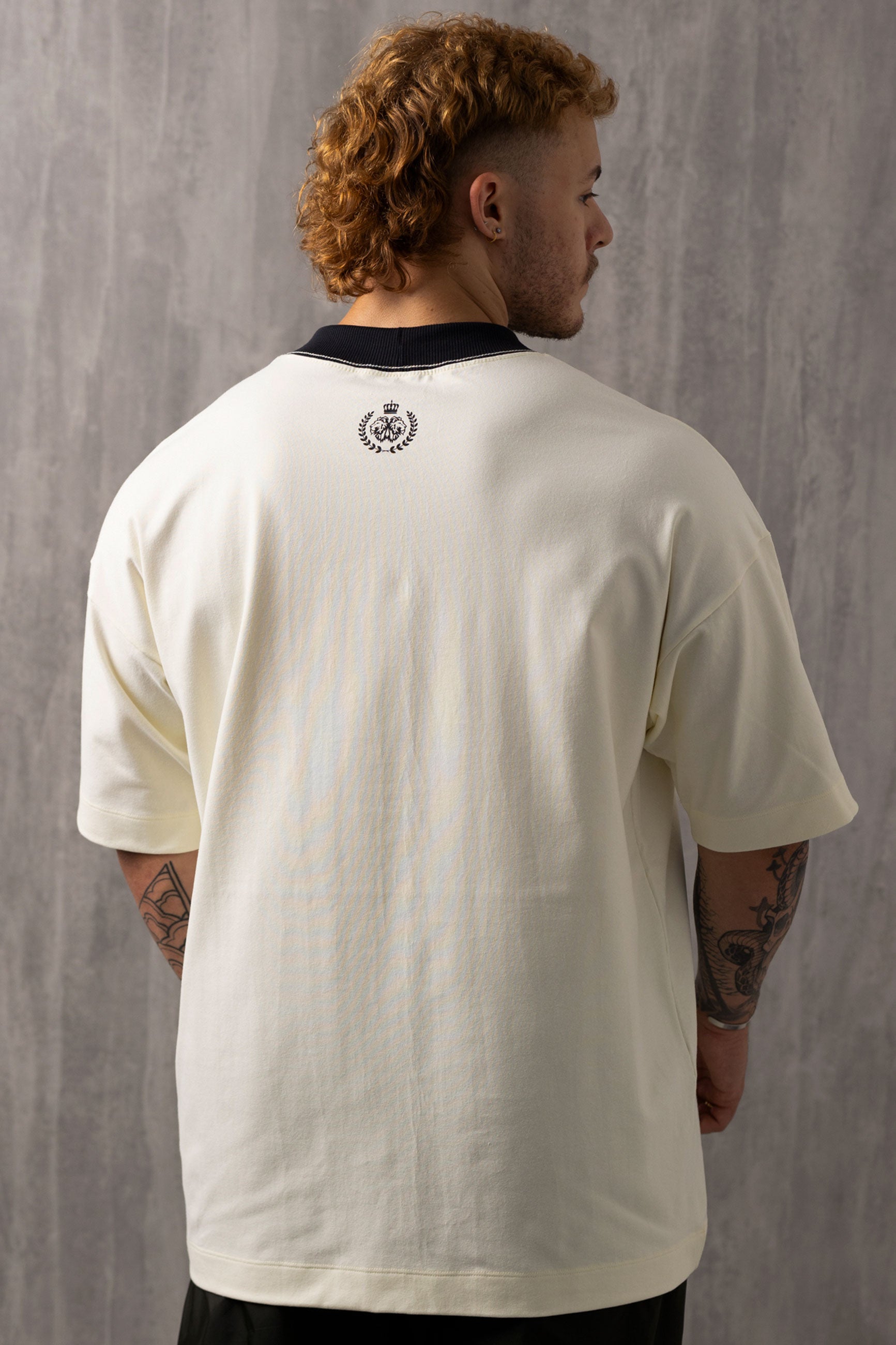Camiseta Oversized Player - OffWhite&Black