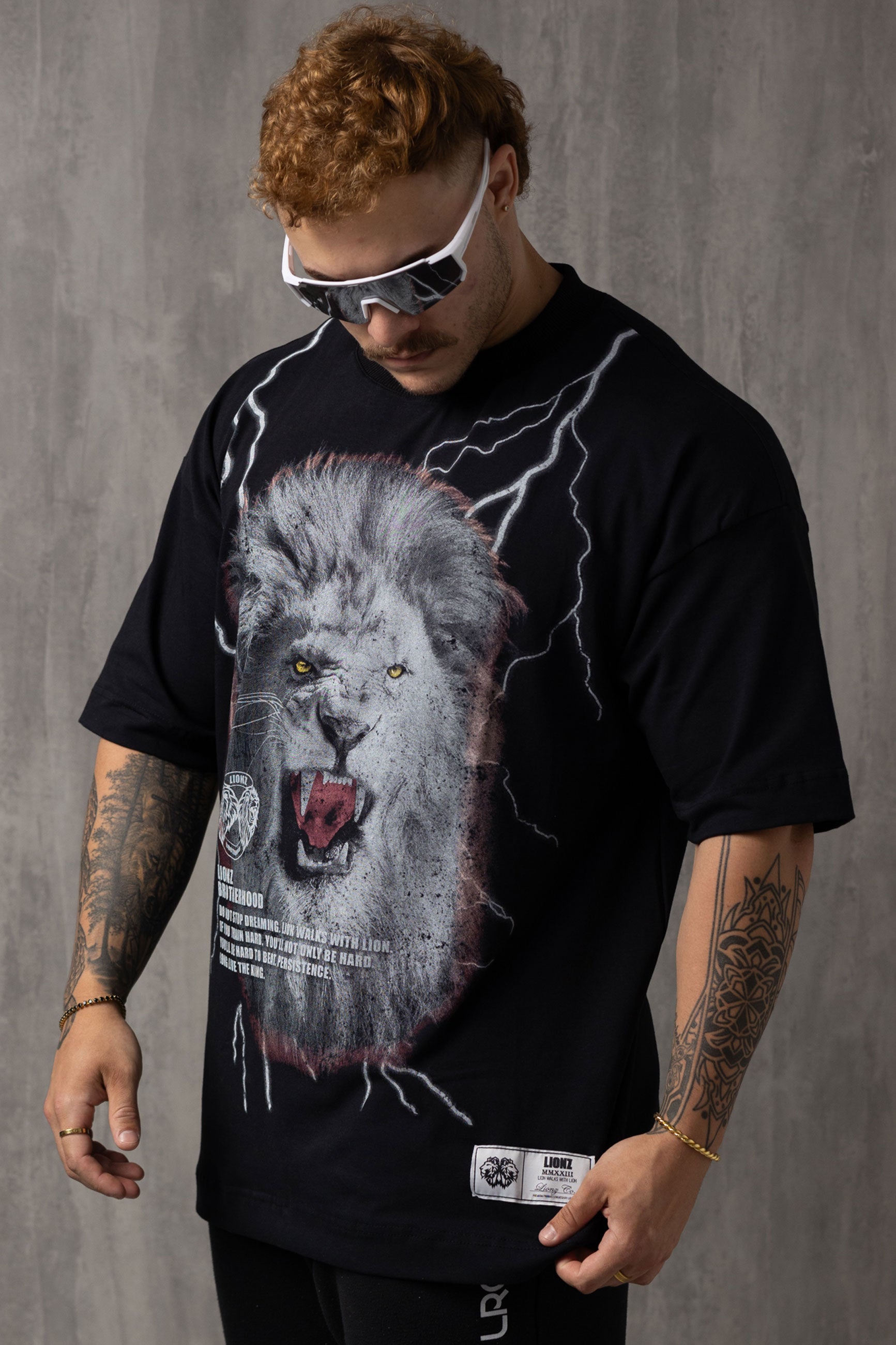 Camiseta Oversized Thunder Lion