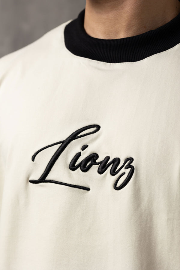 Camiseta Oversized Lionz Bordada - OffWhite&Black