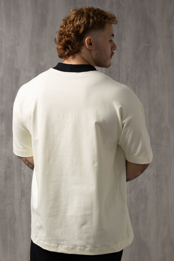 Camiseta Oversized Lionz Bordada - OffWhite&Black