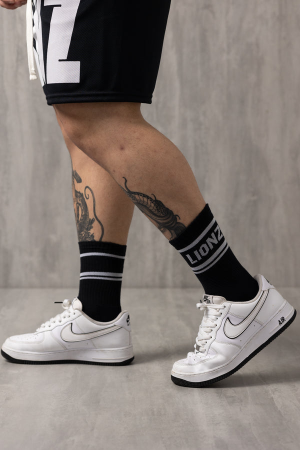 Meia LIONZ Cano Alto - Preta