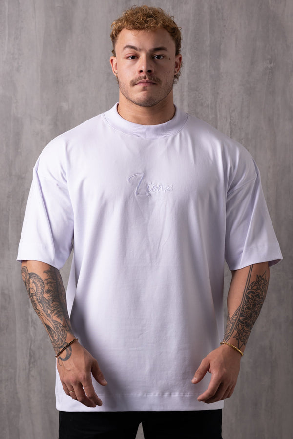 Camiseta Oversized Bordada King - Branca
