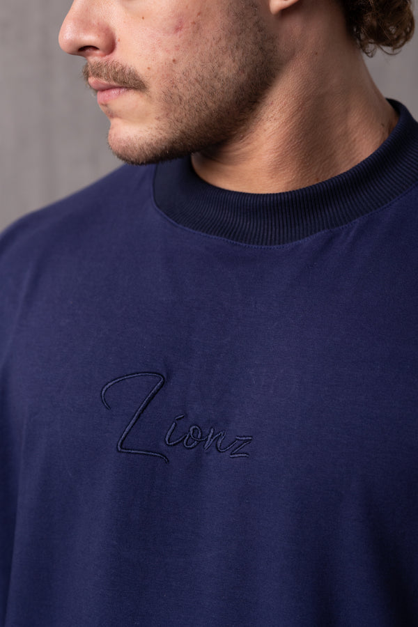 Camiseta Oversized Bordada King - Marinho