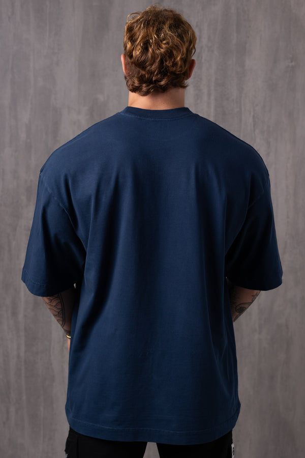 Camiseta Heavy Oversized Craft - Marinho