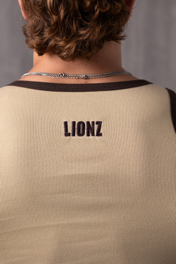 Regata Canelada American Lion - Bege & Cacau