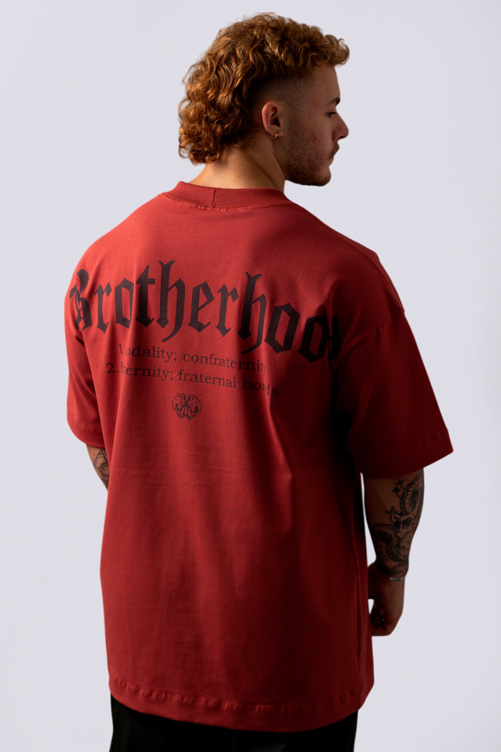 Camiseta Oversized Brotherhood - Vermelha