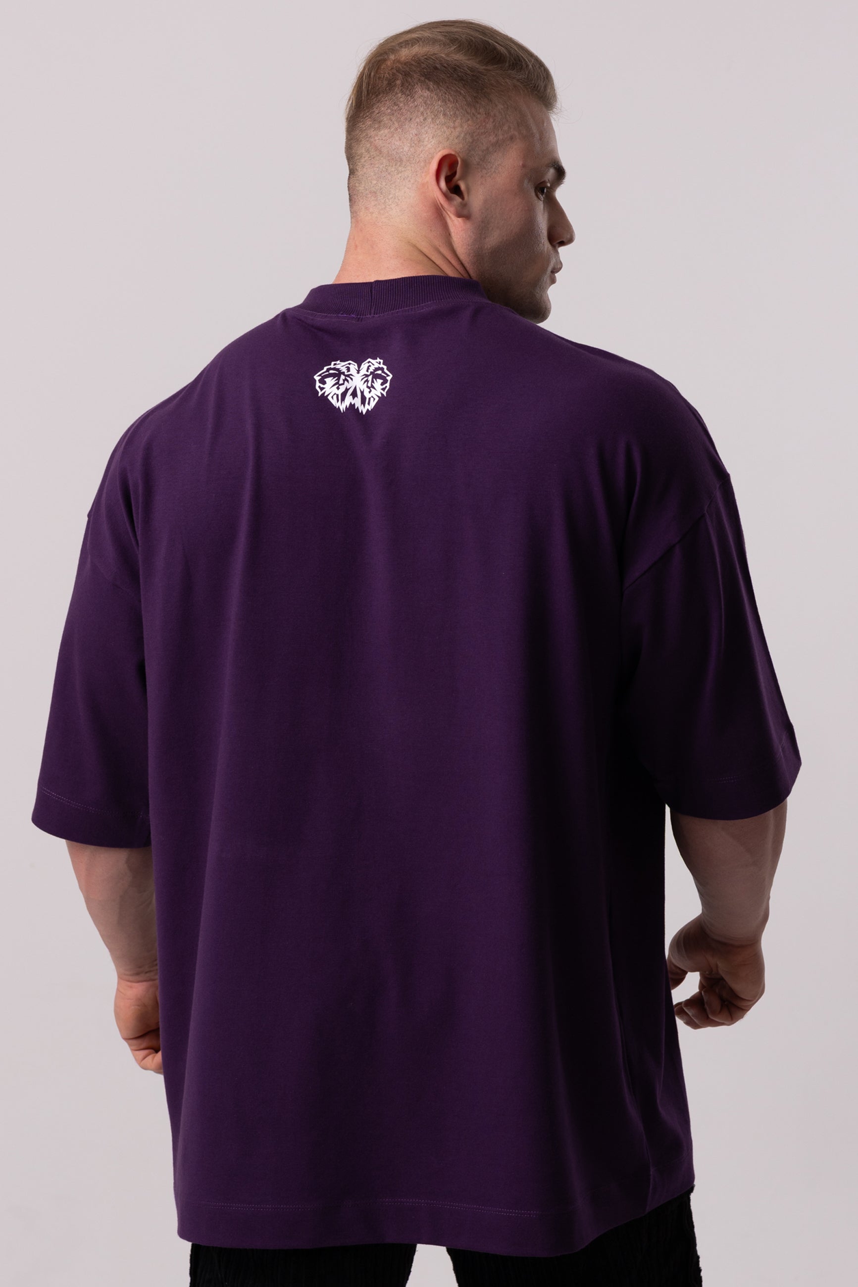 Camiseta Oversized College - Roxa