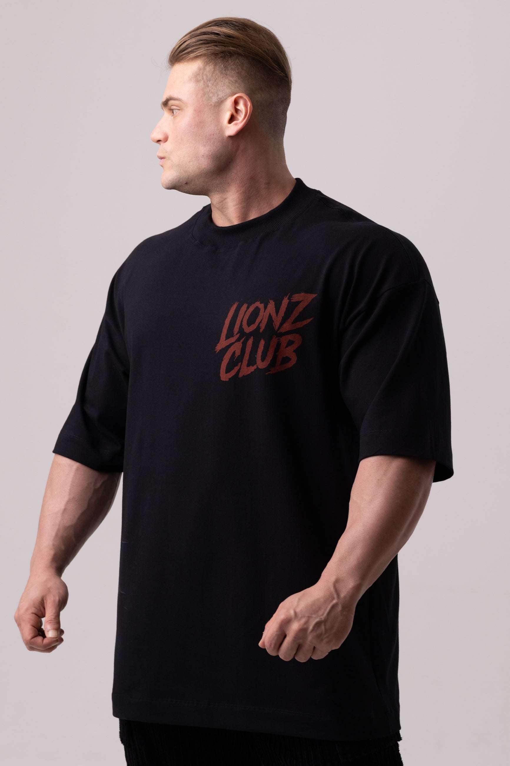 Camiseta Oversized Lionz Club - Preta