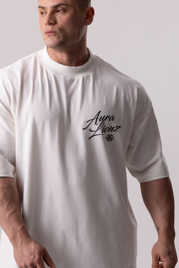 Camiseta Heavy Oversized Aura - OffWhite