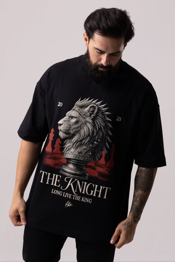 Camiseta Heavy Oversized Knight - Preta