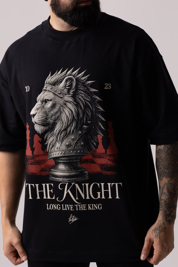 Camiseta Heavy Oversized Knight - Preta