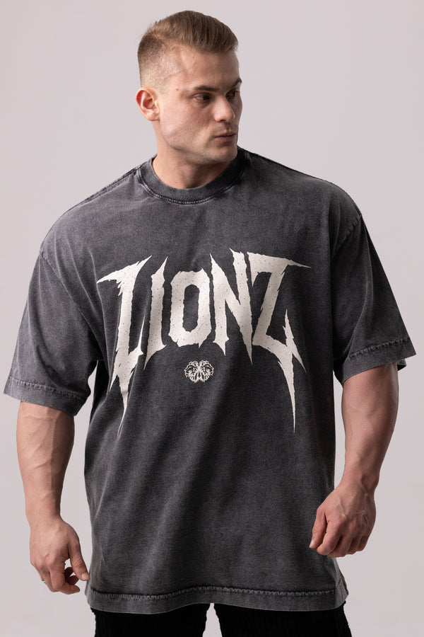 Camiseta Heavy Oversized Hard - Preta Estonada