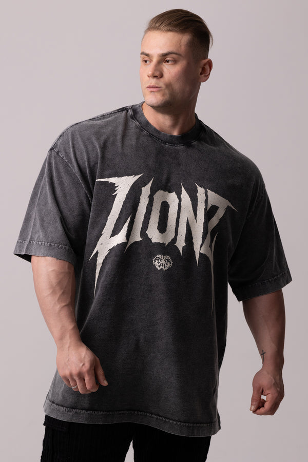 Camiseta Heavy Oversized Hard - Preta Estonada