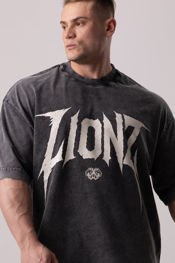 Camiseta Heavy Oversized Hard - Preta Estonada