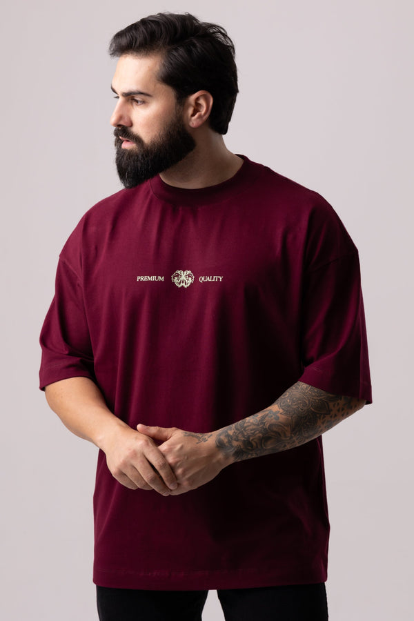 Camiseta Oversized Sofistic - Bordo
