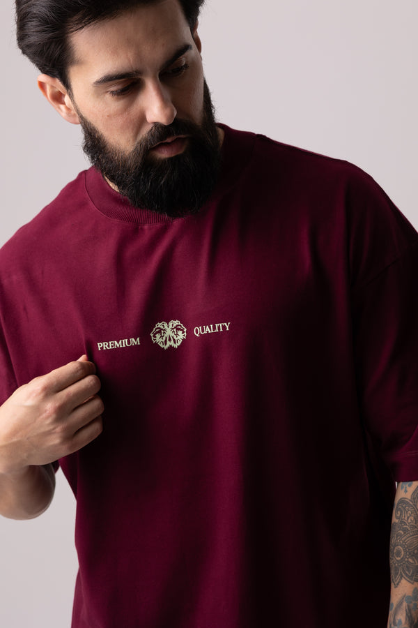 Camiseta Oversized Sofistic - Bordo