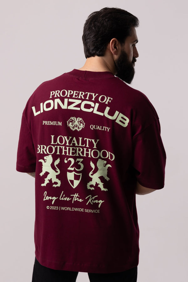 Camiseta Oversized Sofistic - Bordo