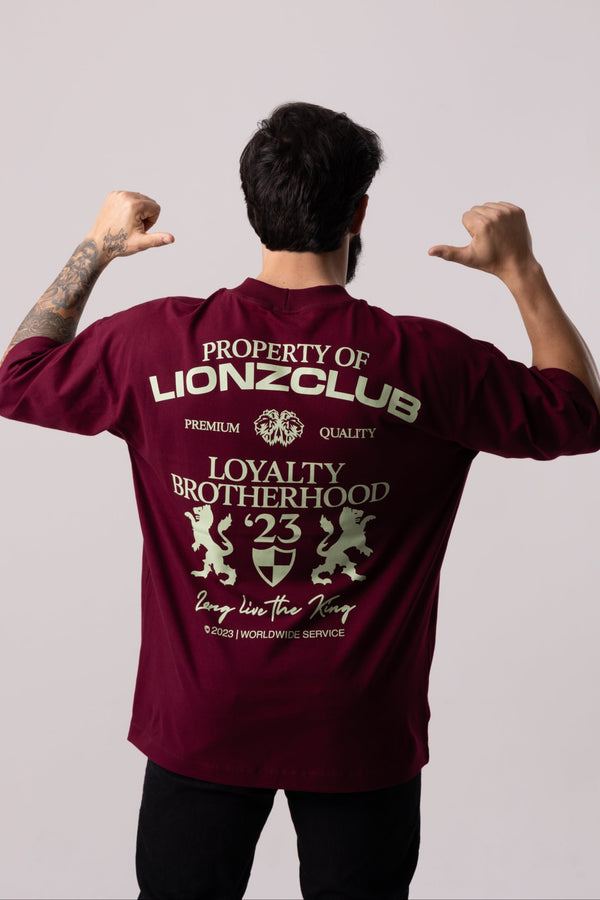 Camiseta Oversized Sofistic - Bordo