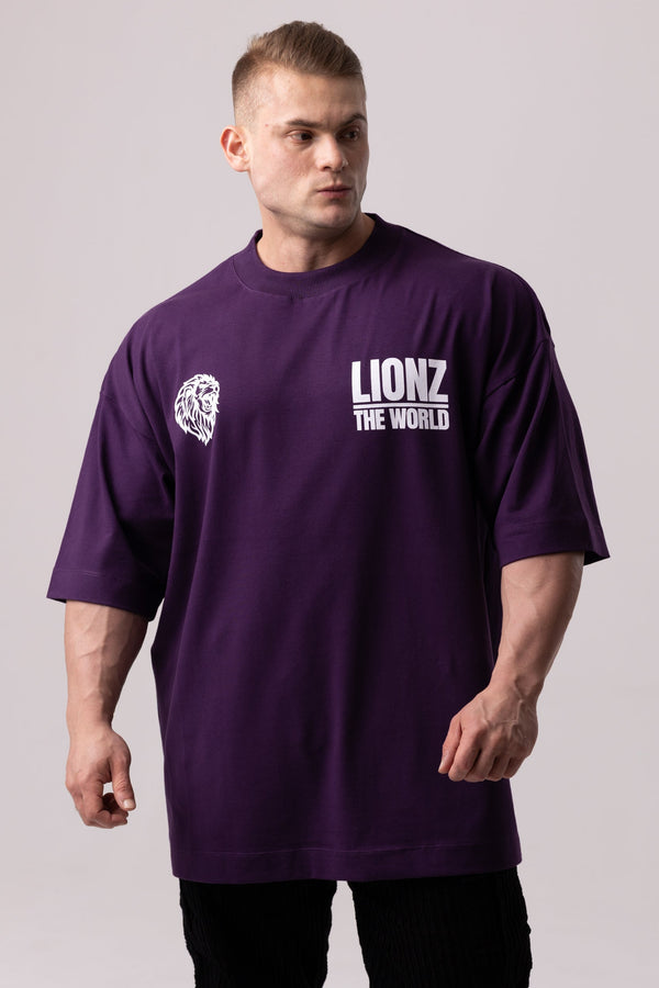Camiseta Premium Oversized The World - Roxa