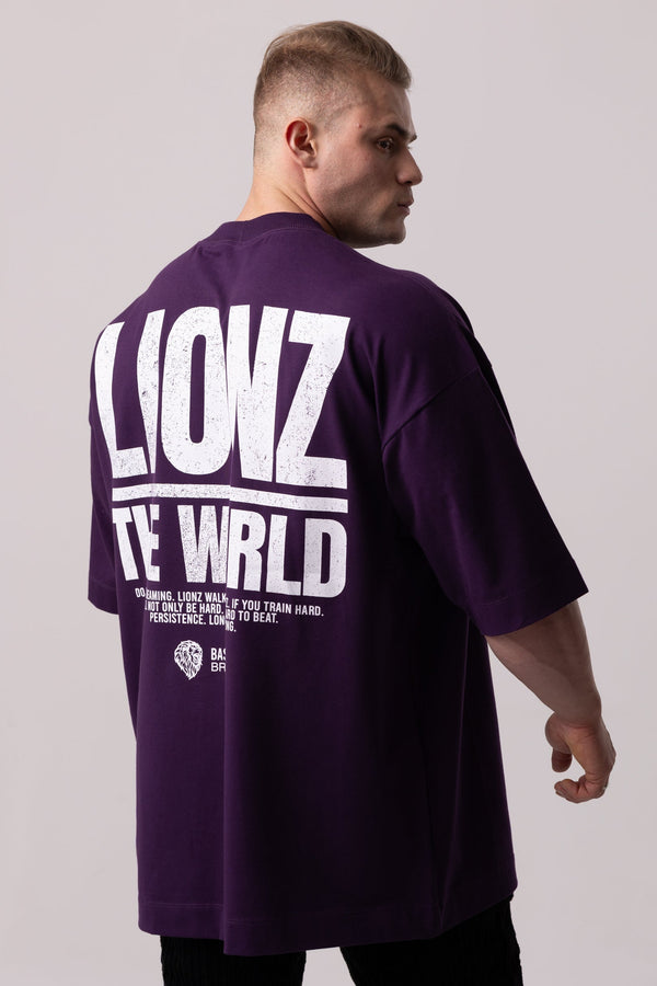 Camiseta Premium Oversized The World - Roxa