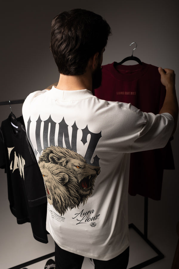 Camiseta Heavy Oversized Aura - OffWhite