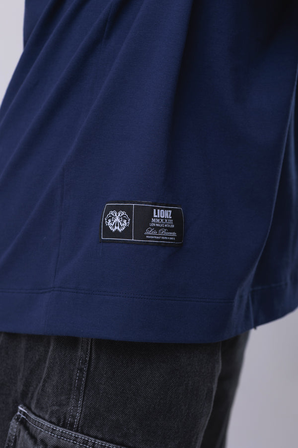 Camiseta Oversized Brotherhood - Marinho