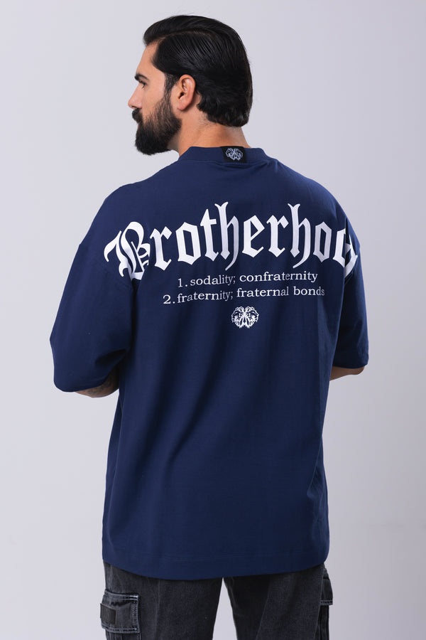 Camiseta Oversized Brotherhood - Marinho