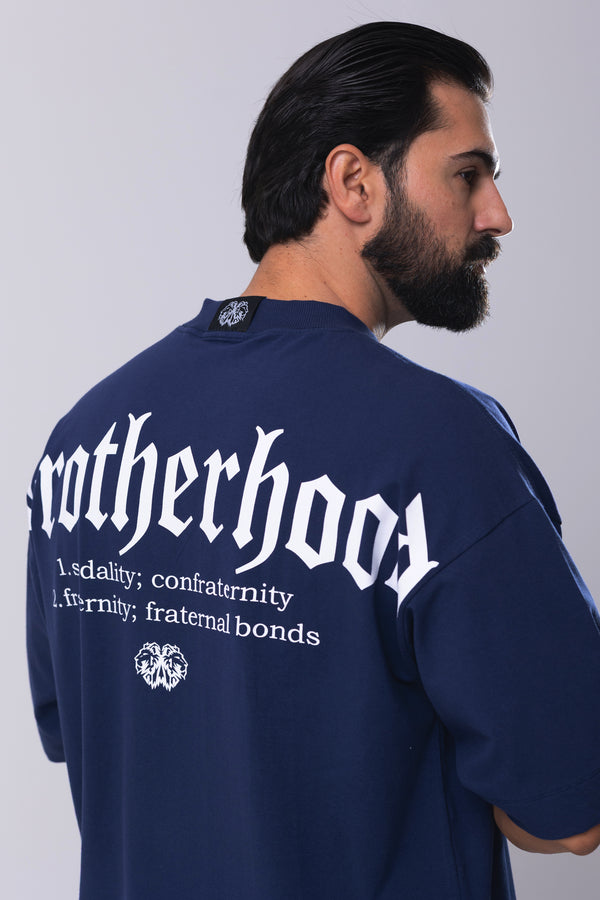 Camiseta Oversized Brotherhood - Marinho