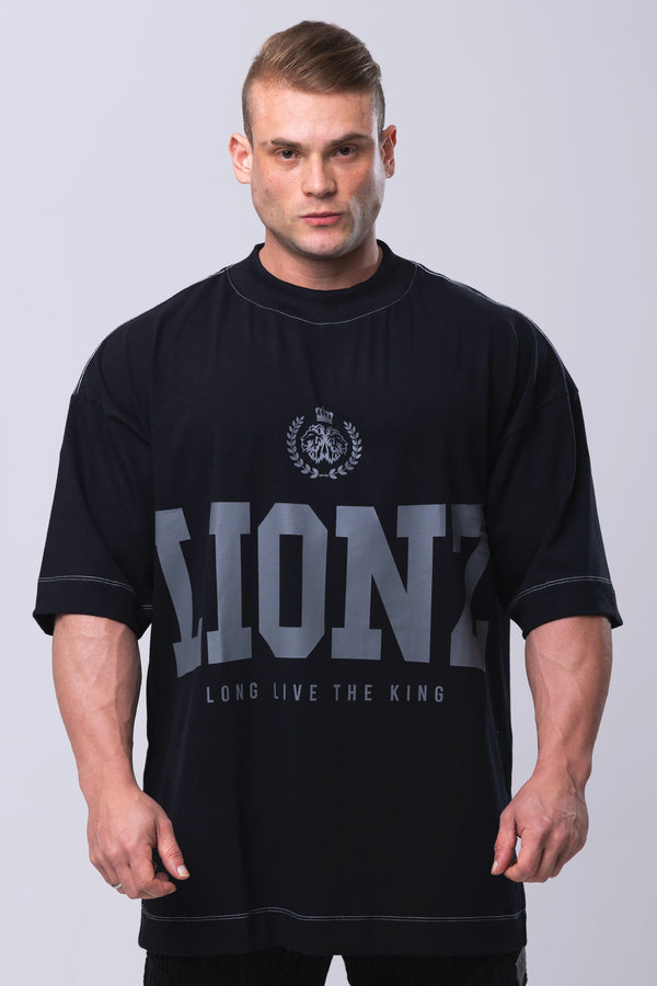 Camiseta Oversized LLTK - Preta Contraste