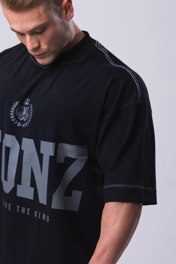 Camiseta Oversized LLTK - Preta Contraste