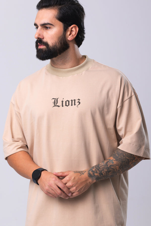Camiseta Oversized Brotherhood - Bege