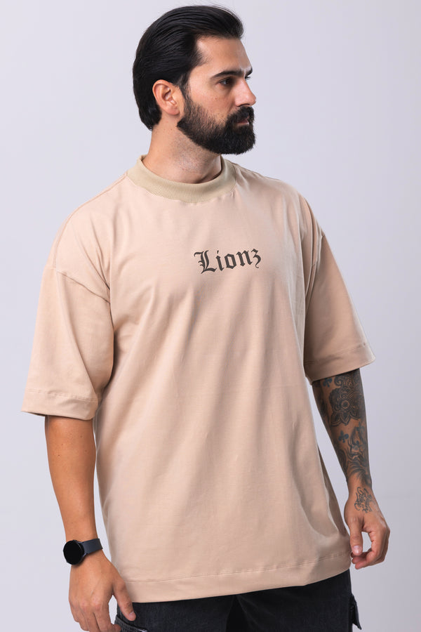 Camiseta Oversized Brotherhood - Bege