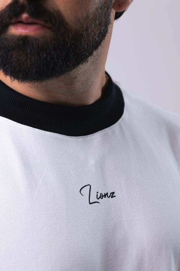 Camiseta Oversized Minimal - OffWhite&Black