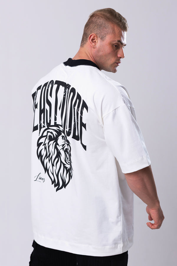 Camiseta Oversized BeastMode - OffWhite&Black