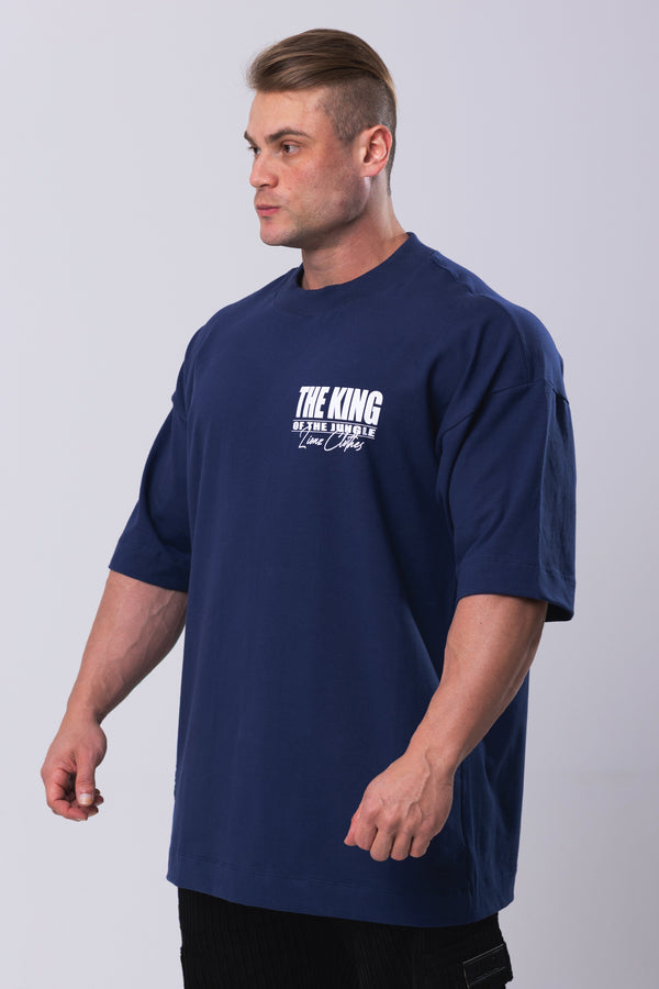 Camiseta Oversized The King - Marinho