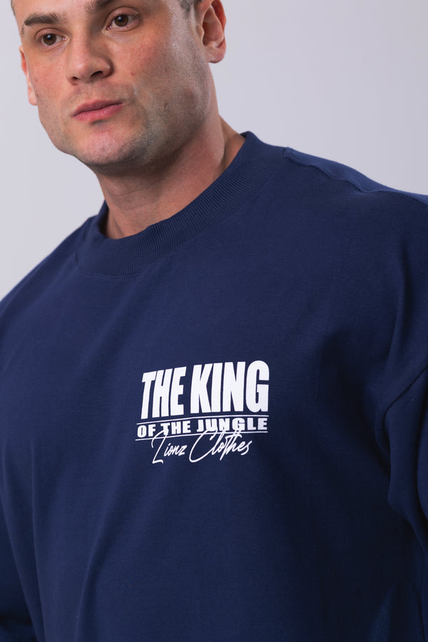 Camiseta Oversized The King - Marinho