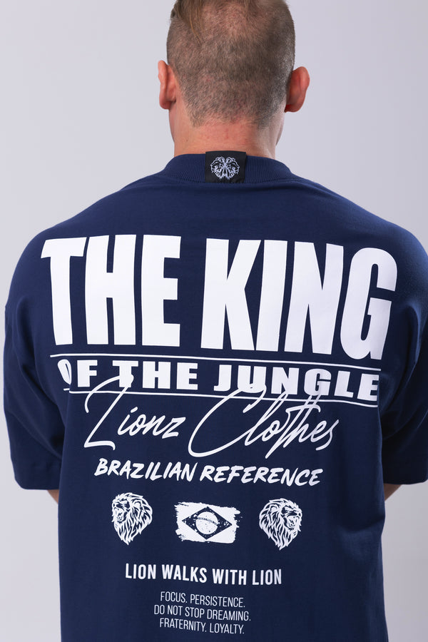 Camiseta Oversized The King - Marinho
