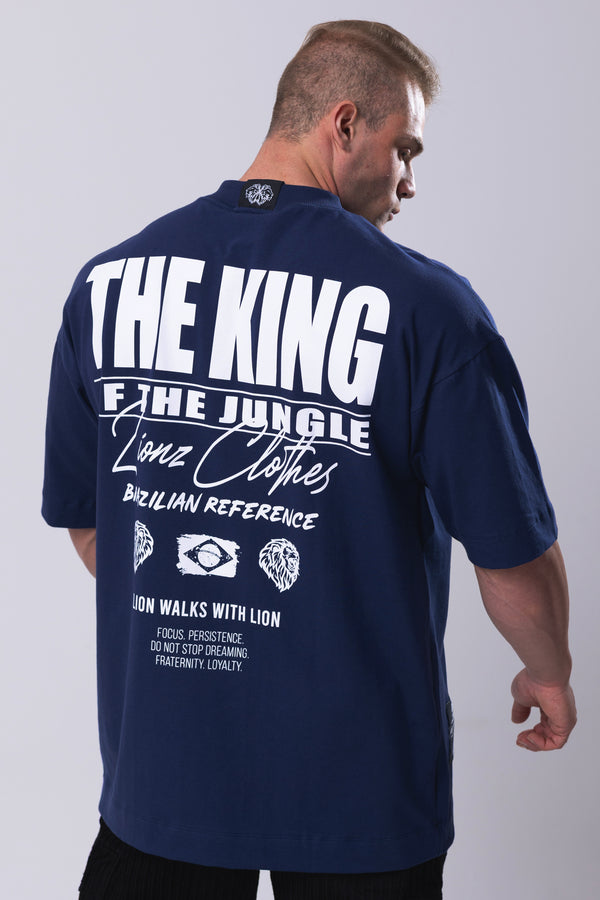 Camiseta Oversized The King - Marinho