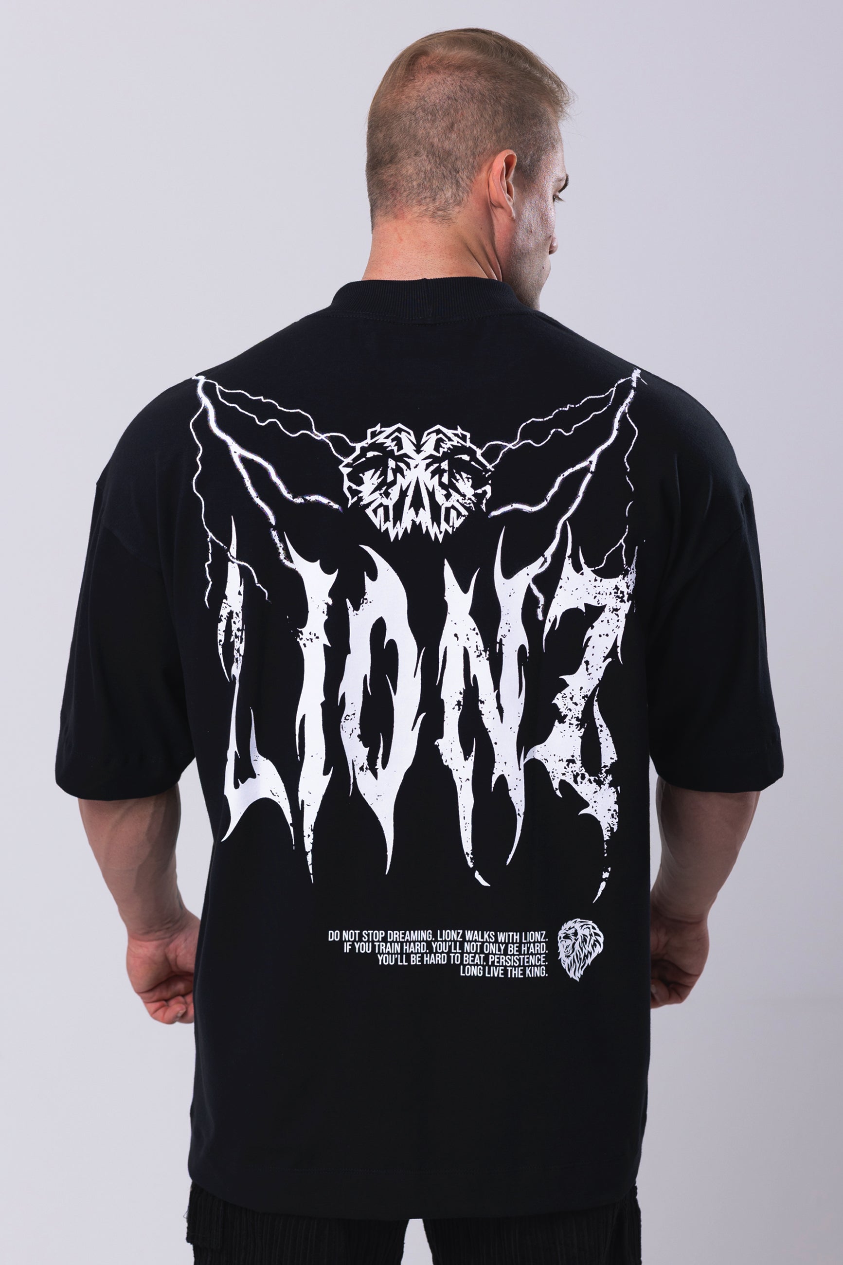 Camiseta Oversized MetalThunder - Preta