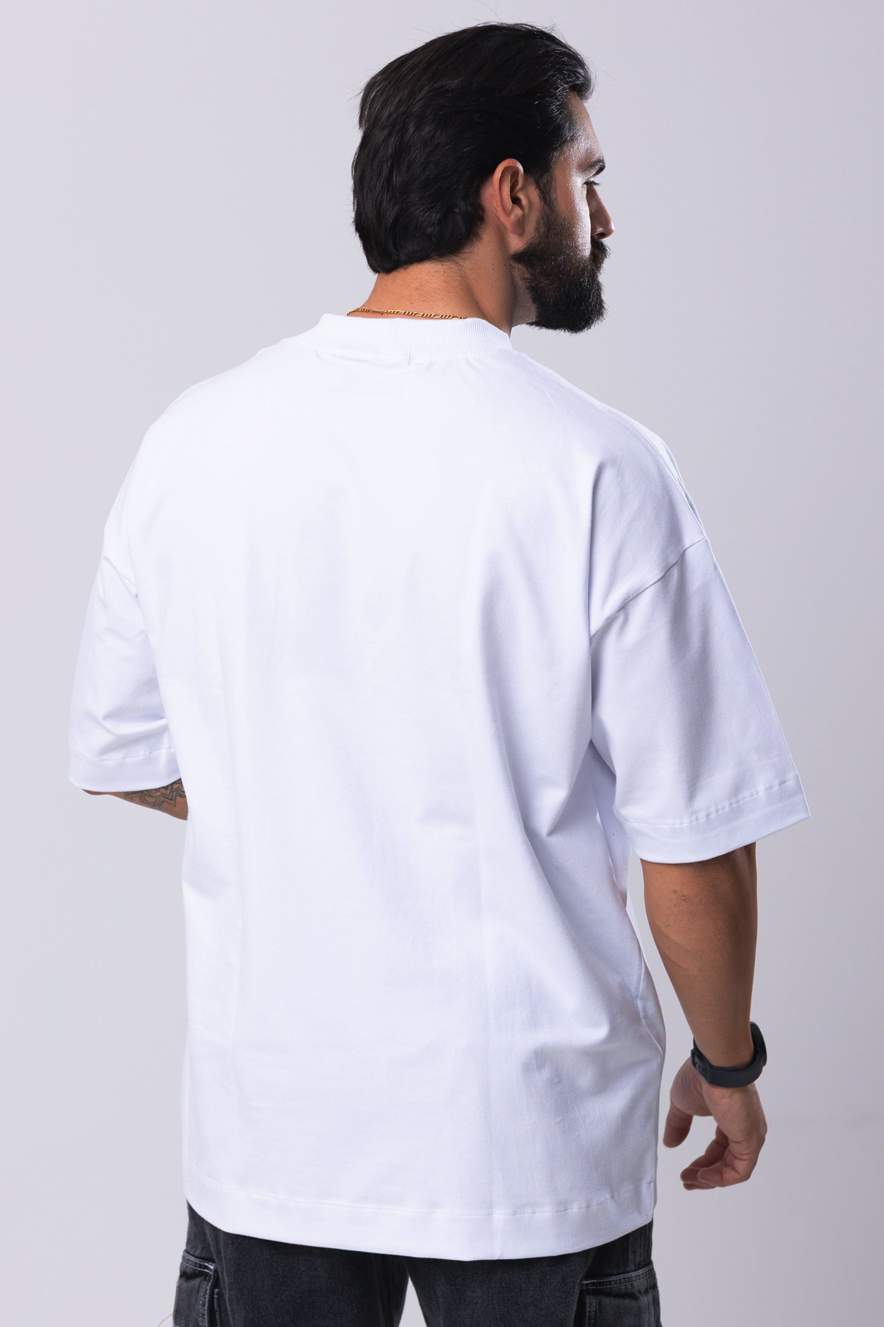 Camiseta Oversized Minimal - Branca