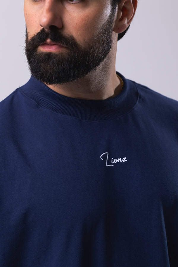 Camiseta Premium Oversized Minimal - Marinho