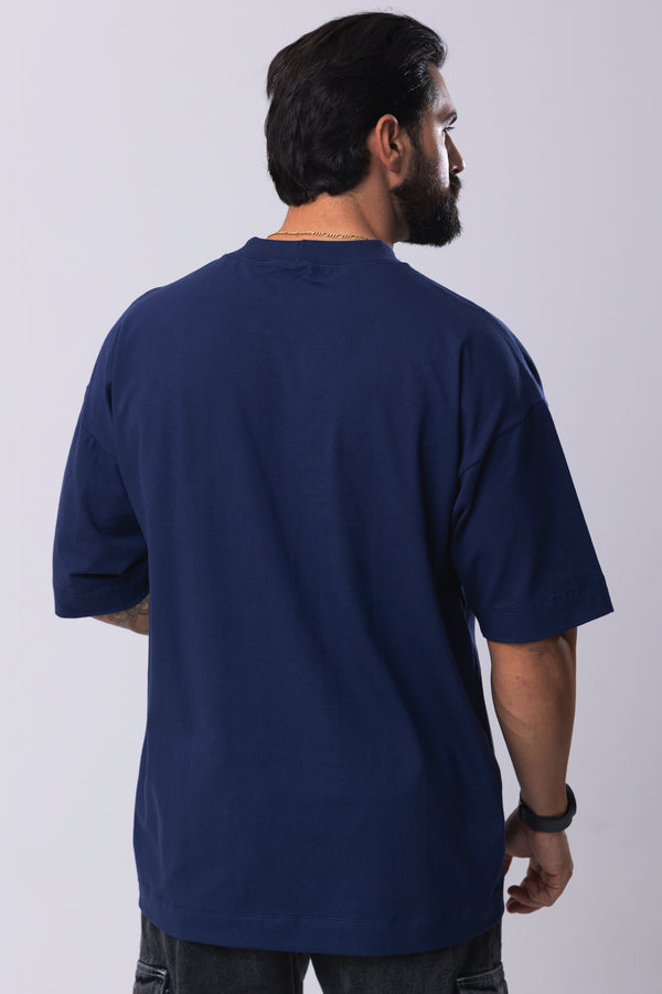 Camiseta Oversized Lisa - Marinho
