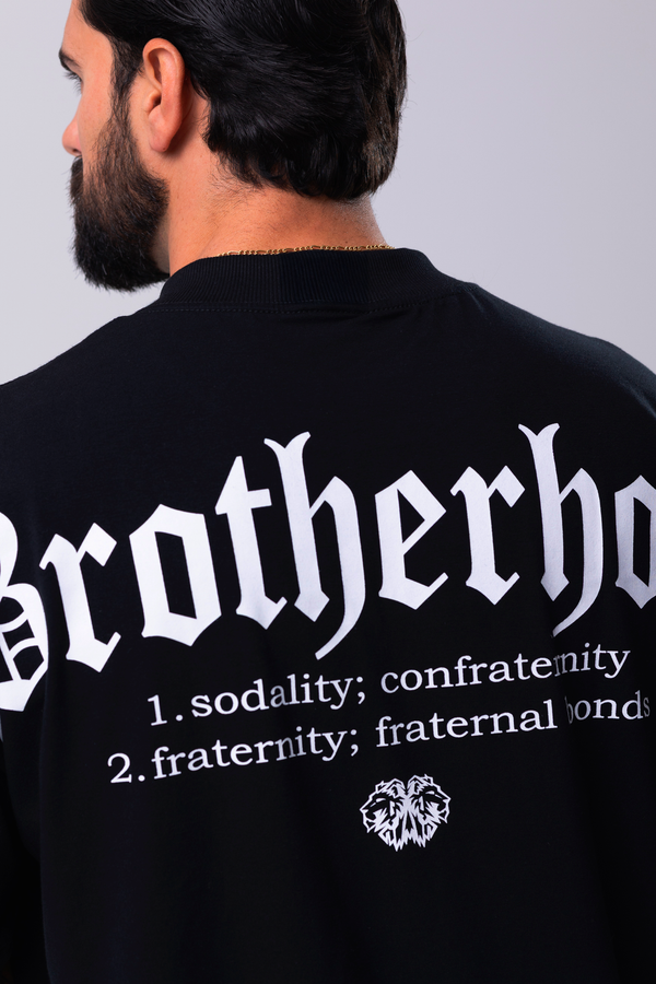 Camiseta Oversized Brotherhood - Preta