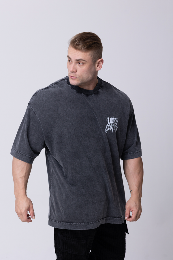 Camiseta Heavy Oversized Blair - Preta Estonada