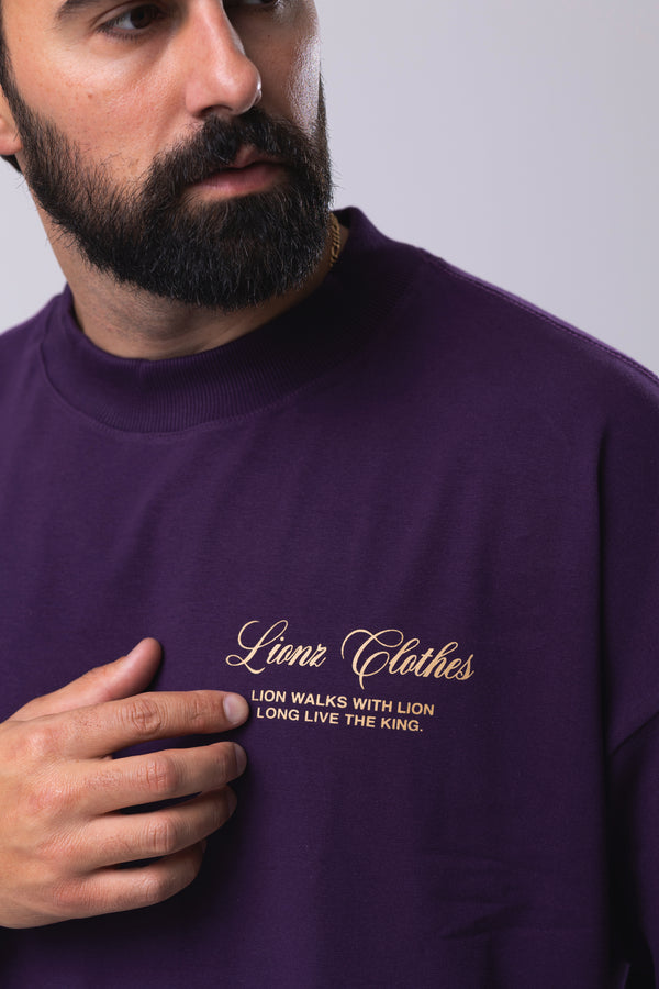 Camiseta Premium Oversized Limited Edition - Roxa