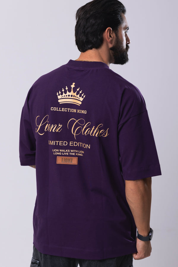 Camiseta Premium Oversized Limited Edition - Roxa