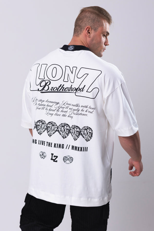 Camiseta Oversized Persistence - OffWhite&Black